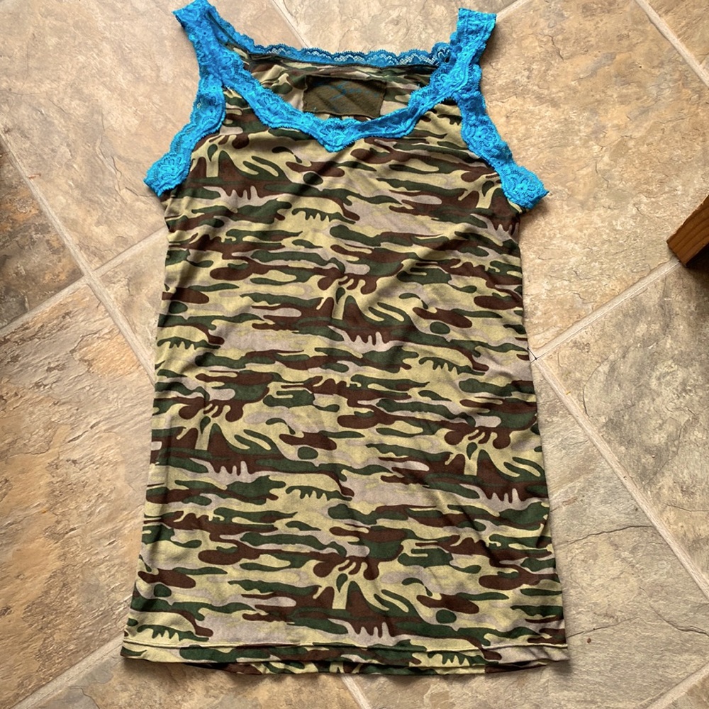 Dish jeans camouflage cami